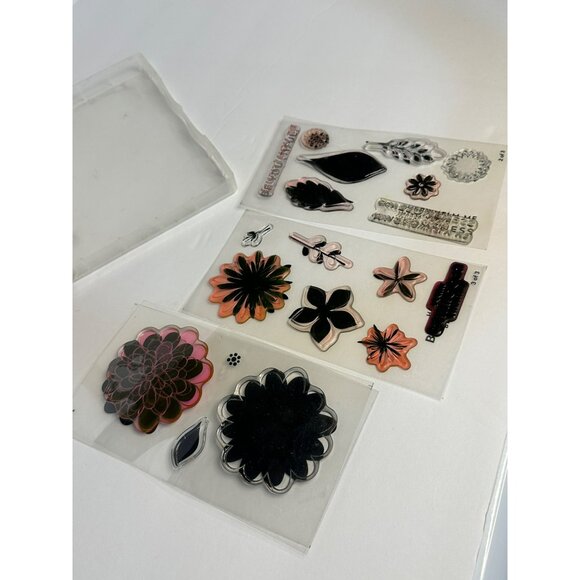 Pre-Owned Stampin’ Up! Flower Patch 18-Pcs Photopolymer Stamp Set Sale-A-Bration - Picture 5 of 6